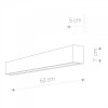 STRAIGHT WALL LED graphite S 9618 Nowodvorski