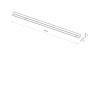 UT-LVM MINI LINE LED 18W black 4000K 11334 Nowodvorski